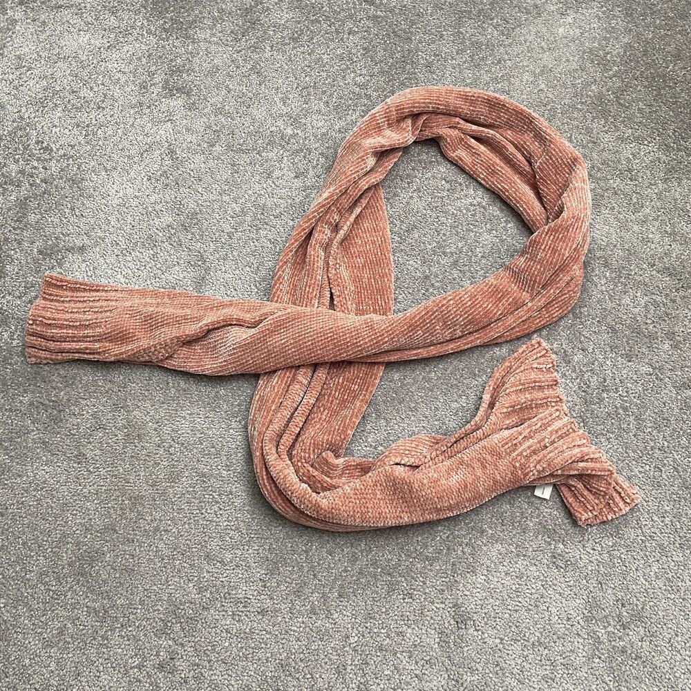 Garage Knitted Long Scarf Womens One Size Peach Orange Super Soft Accesories